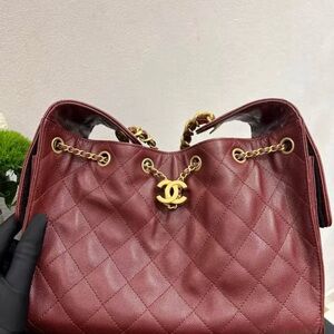 Chanel 25 Burgundy Small